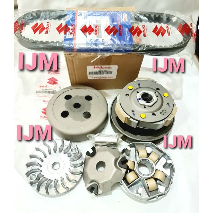 PAKETAN PULLY ASSY CVT KOMPLIT SPIN 125 SKYWAVE SKYDRIVE