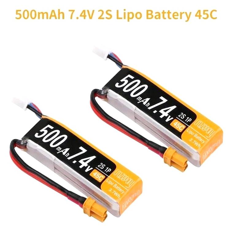 Drone Quadcopter Baterai Lipo 2S 7.4V 500Mah Superlight Dan Powerfull