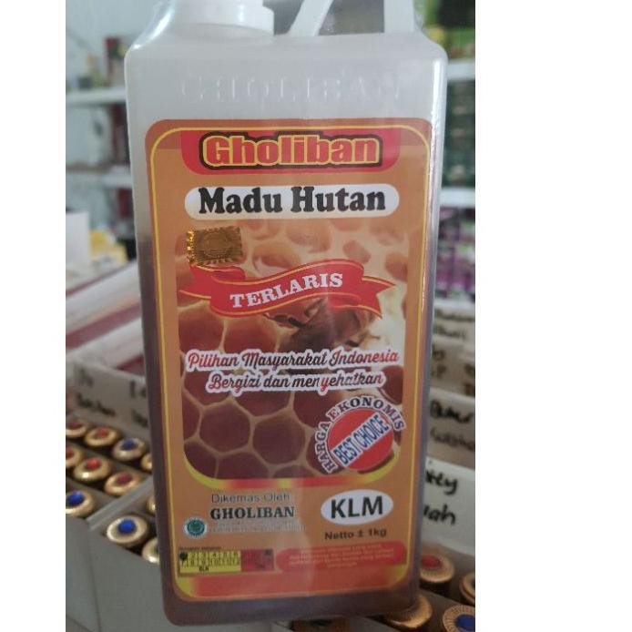 

Best Seller!! (kko-655) Madu Kalimantan Gholiban 1kg / 1 kg Asli Gholiban Botol Timbul Tulisan Gholi