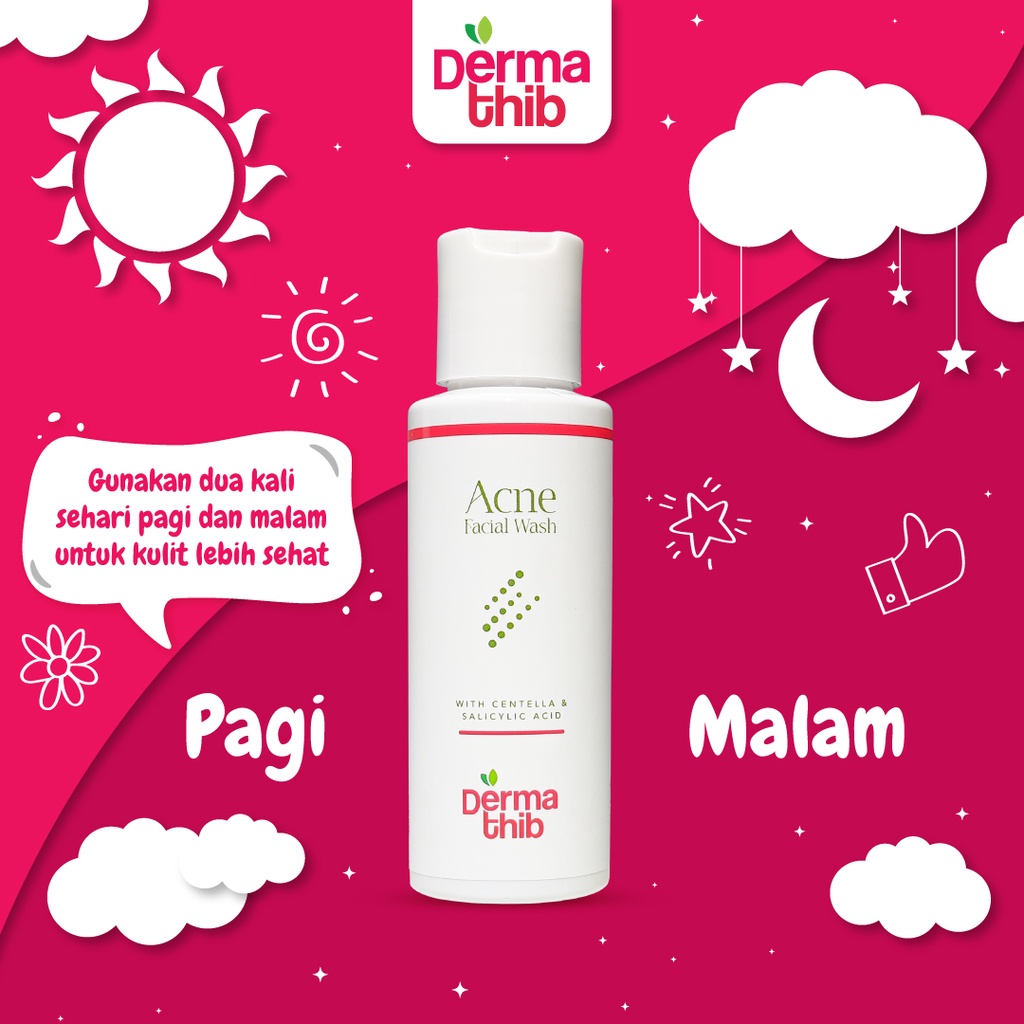 Sabun Muka Anti Jerawat Dermathib Acne Facial Wash 100ml