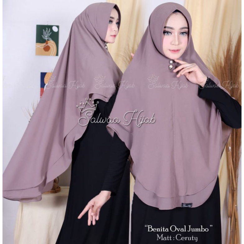 KIMAR OVAL 2LAYAR JUMBO/HIJAB 2LAYAR OVAL JUMBO/KERUDUNG 2LAYAR OVAL JUMBO