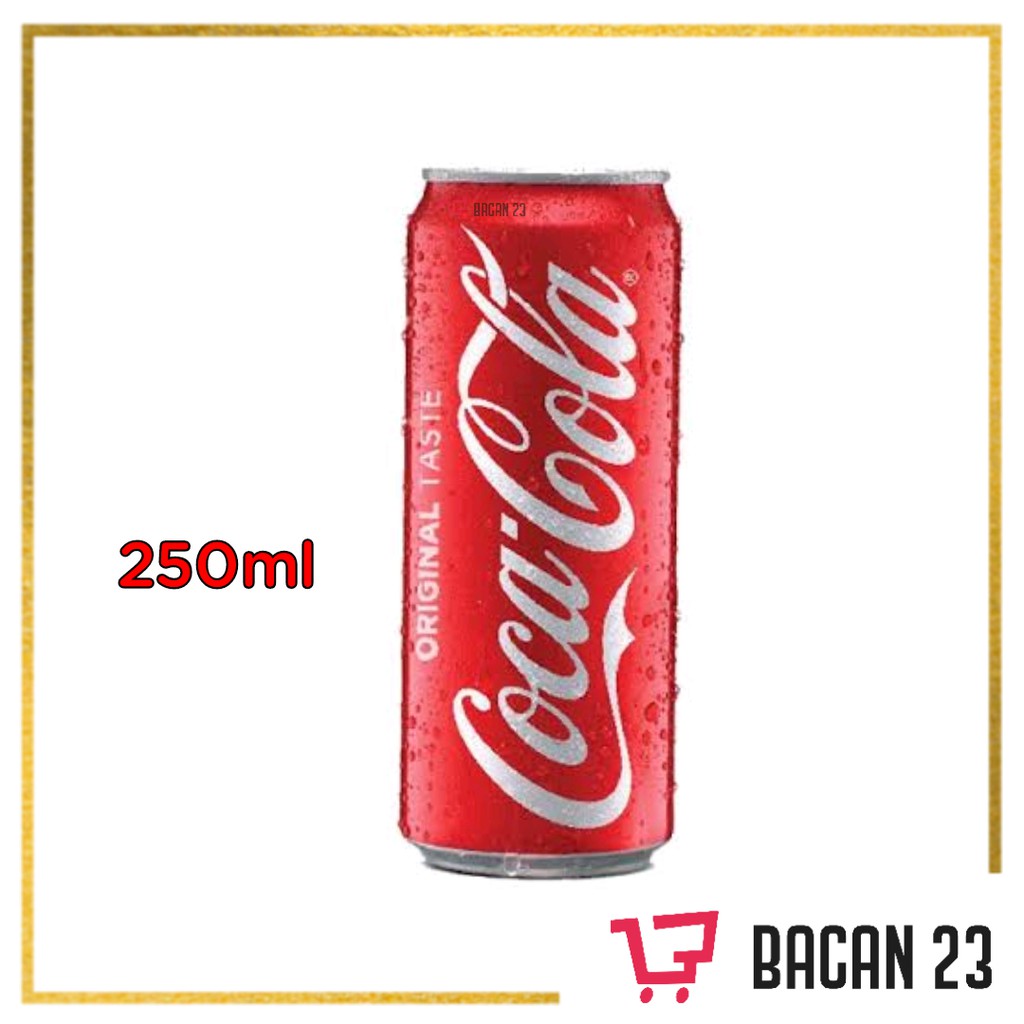 Minuman Coca Cola  Kaleng (250ml) / Minuman Soda - Softdrink / Bacan 23 - Bacan23