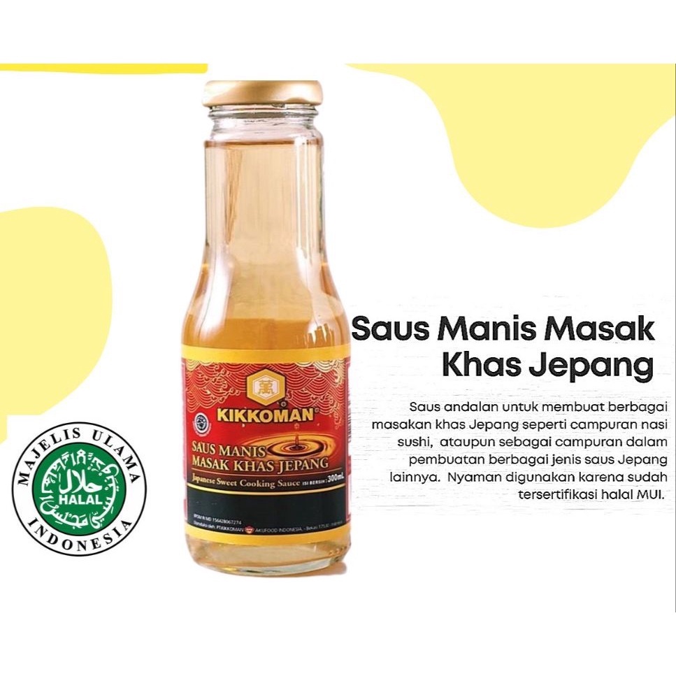 

Kikkoman Japanese Sweet Sauce Mirin Halal MUI - 300gr