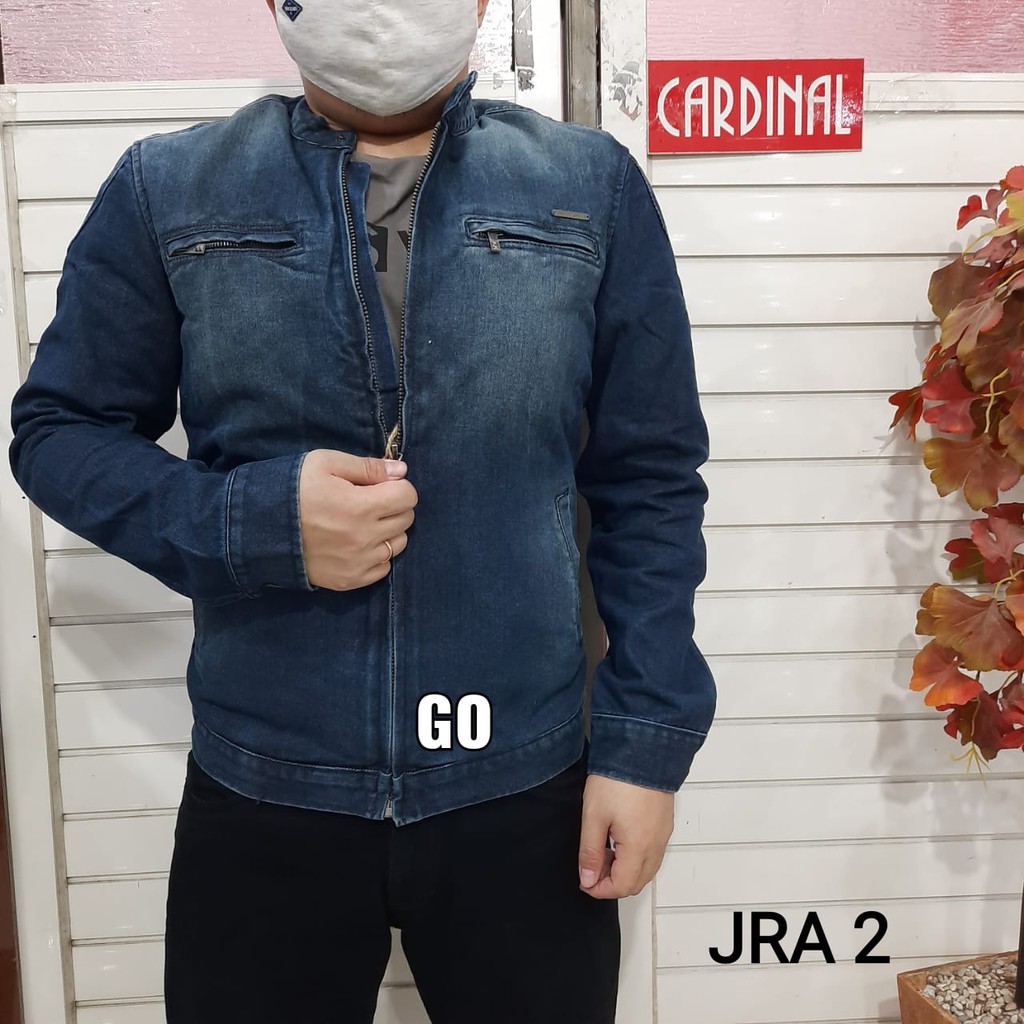 gof JRA CARDINAL JAKET JEANS Cowok Outwerwear Pria Outdoor Jaket Cowok Bagus