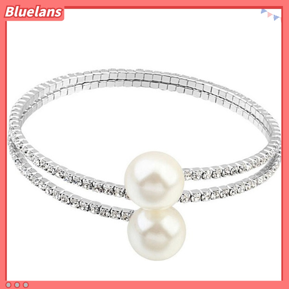 Gelang Multilayer Aksen Mutiara Imitasi Untuk Wanita