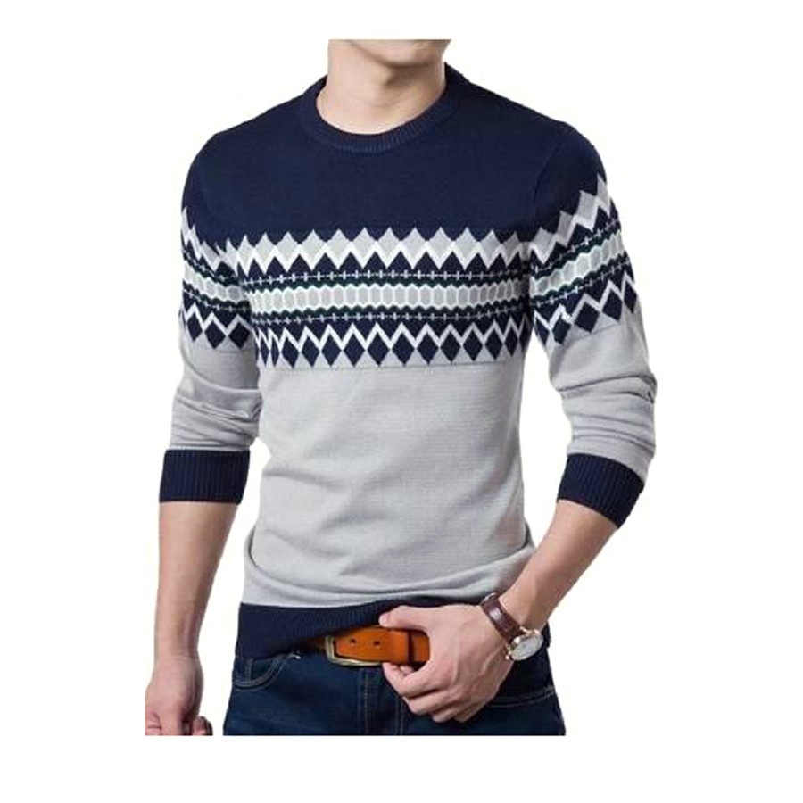  Sweater  Pria Rajut  Michael Navy Shopee  Indonesia