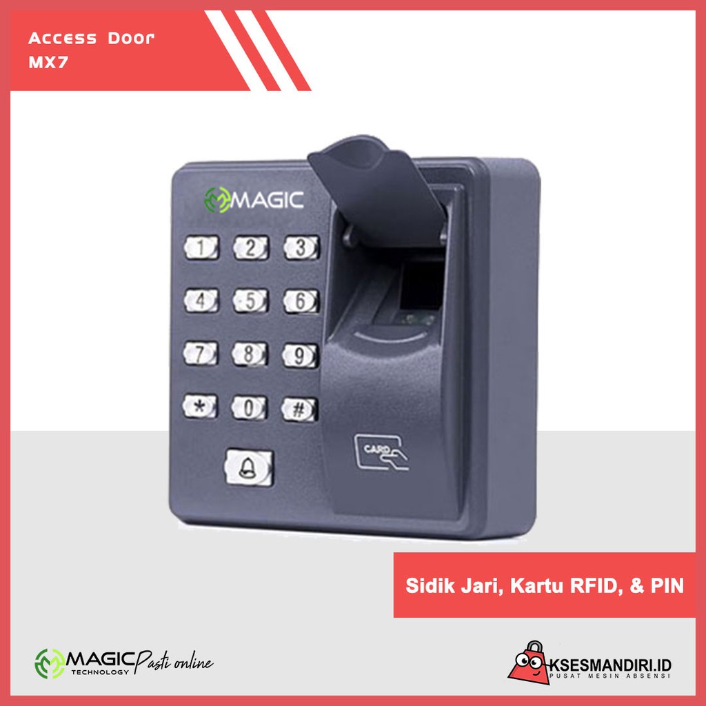 Mesin Akses Pintu Access Door Magic MX7 Sama Seperti ZKTeco X7