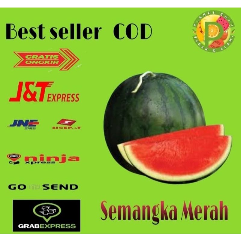 

BUAH SEMANGKA MERAH WATERMELON RED SEGAR MANIS BESAR