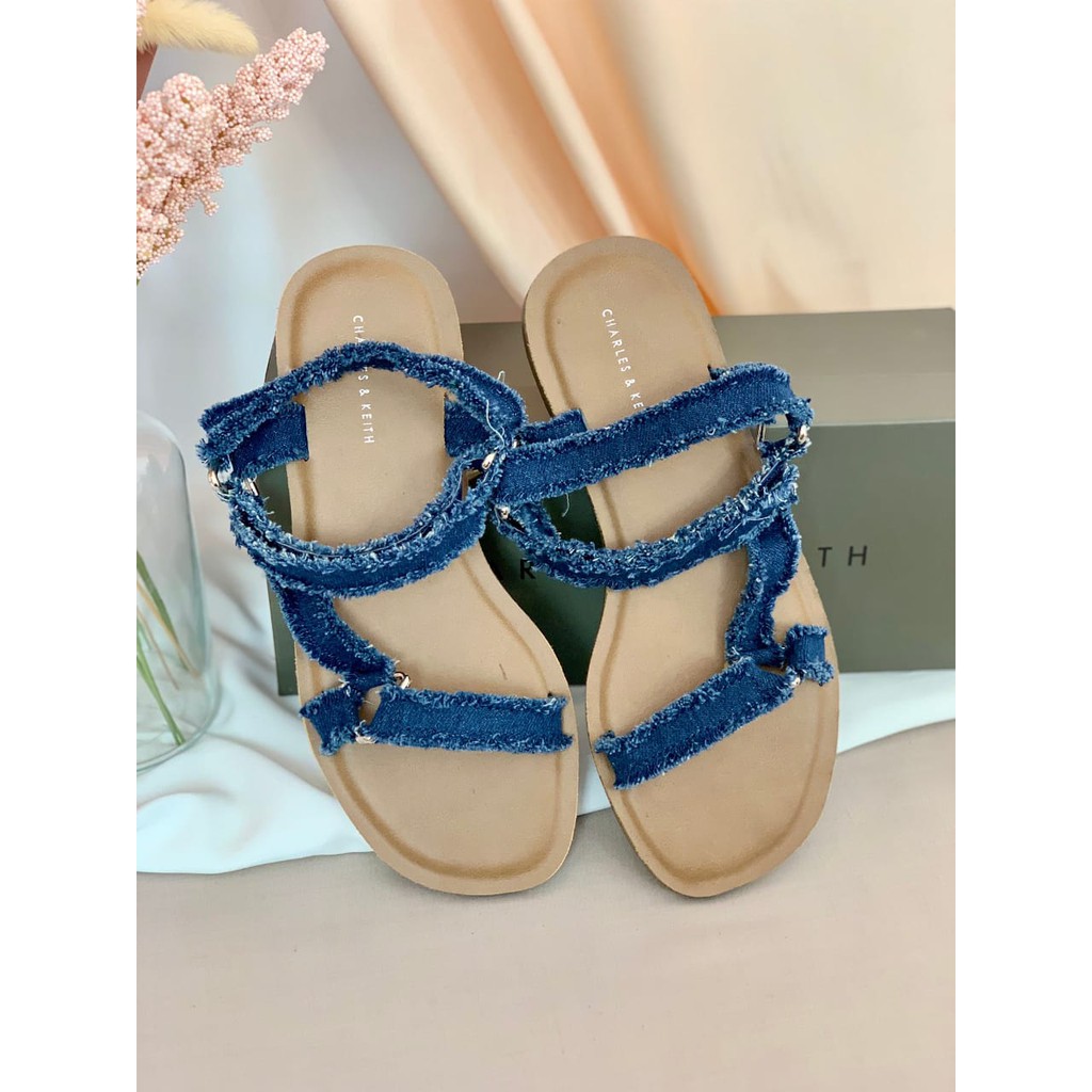 [7.7 Boombastis Sale⚡] - SANDAL WANITA CKS467 STRAPPY FLAT SENDAL PREMIUM IMPORT