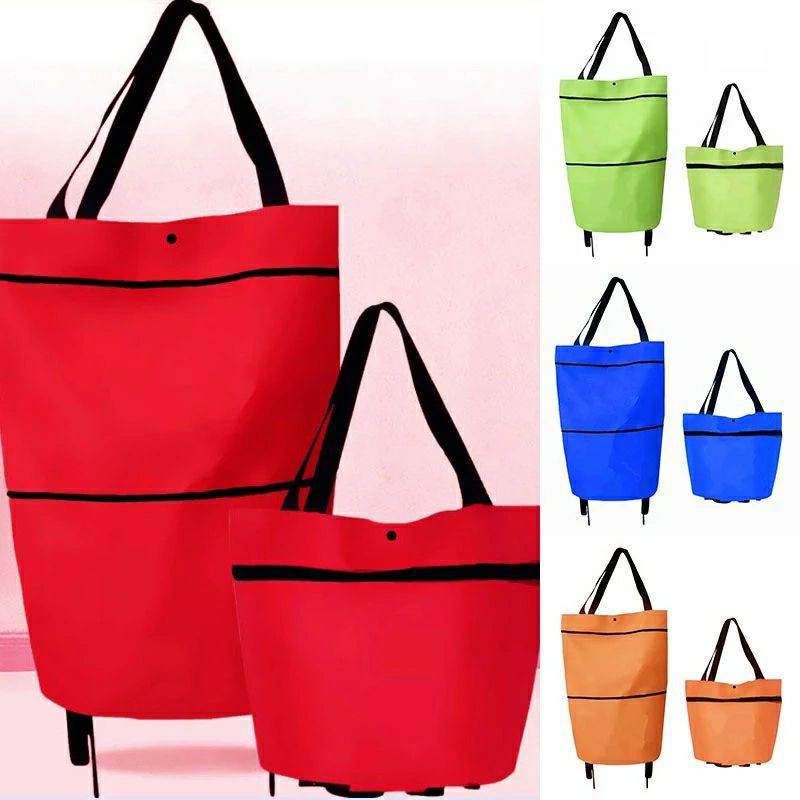 Troley shopping bag/Tas belanja dilengkapi dengan roda