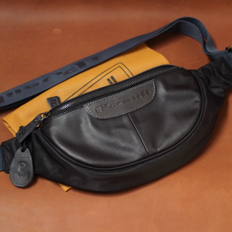 Pusiill waistbag W10 waistbag kombinasi kulit asli tas kombinasi tas pinggang