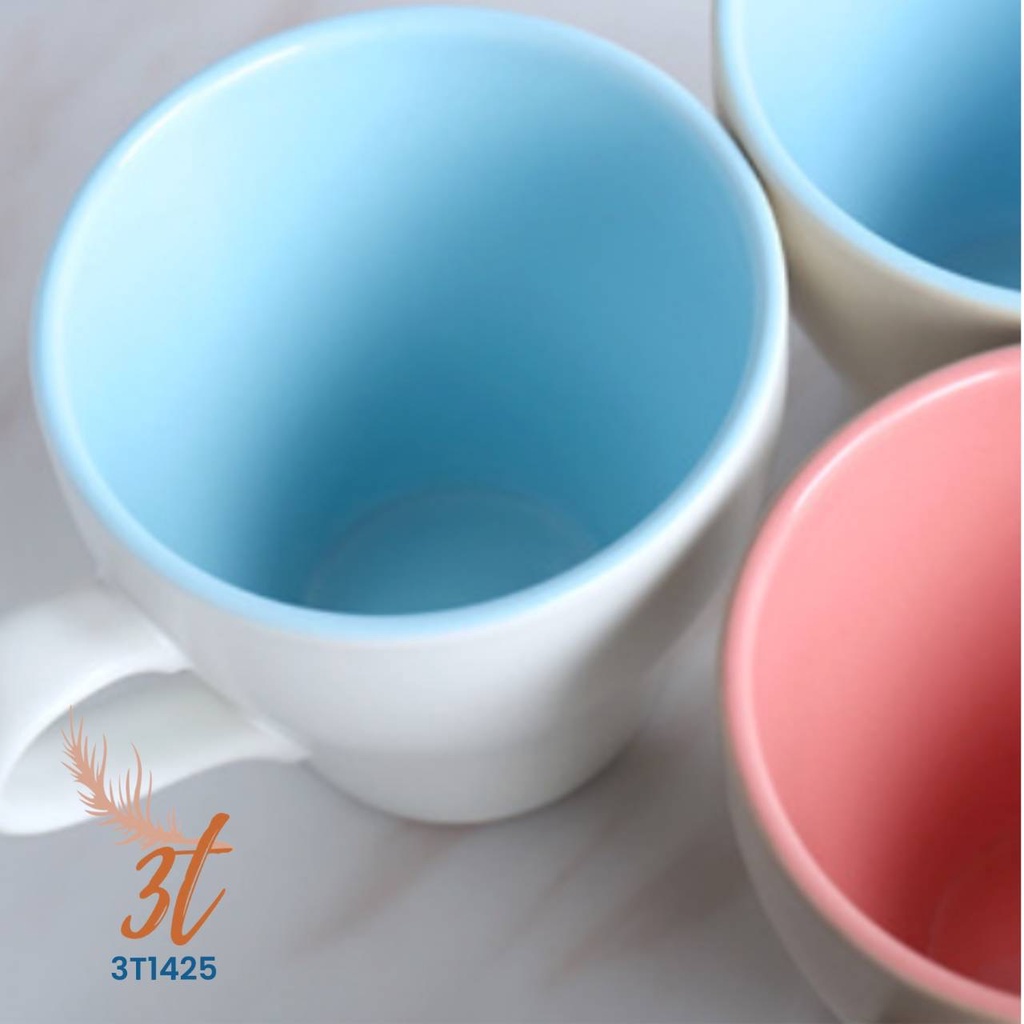 Asva nordic ceramic mug and saucer set / Gelas