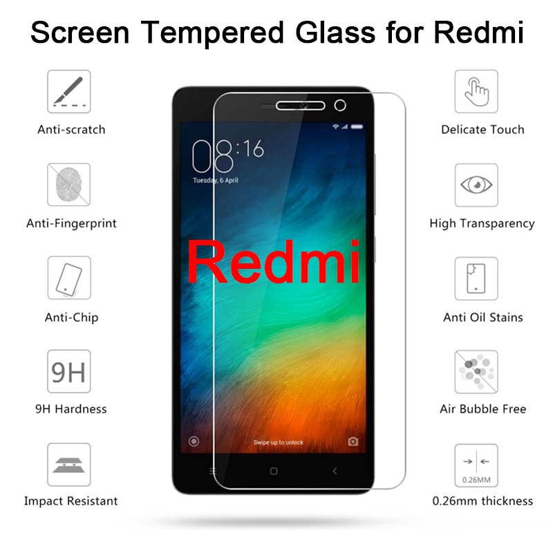 Pelindung Layar Tempered Glass Untuk Xiaomi Redmi S2 Go 3s 3x 3 2 4x 4a 4 Pro Xiomi