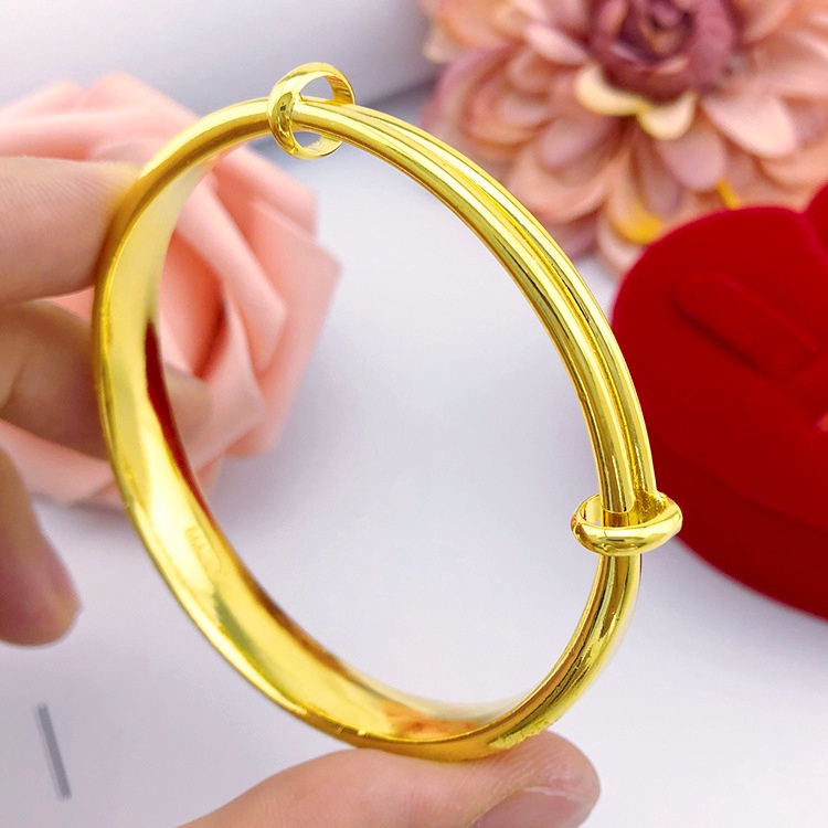 Bisa Cod Wanita Bangle Kadar Emas 375  Asli Hadiah Terbaik 728G-1