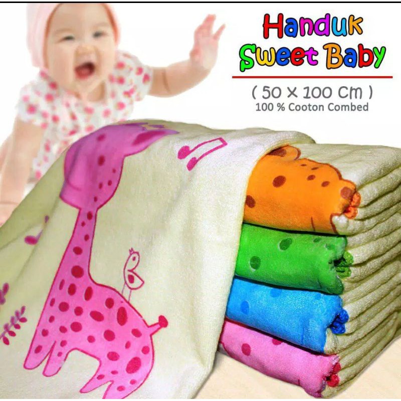 handuk bayi / baby lembut 50x100/58x112