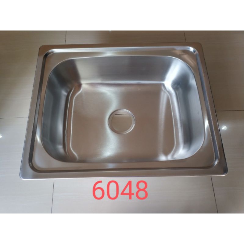 bak cuci piring stainless wastafel dapur stainless tebal 1 lubang 60cm