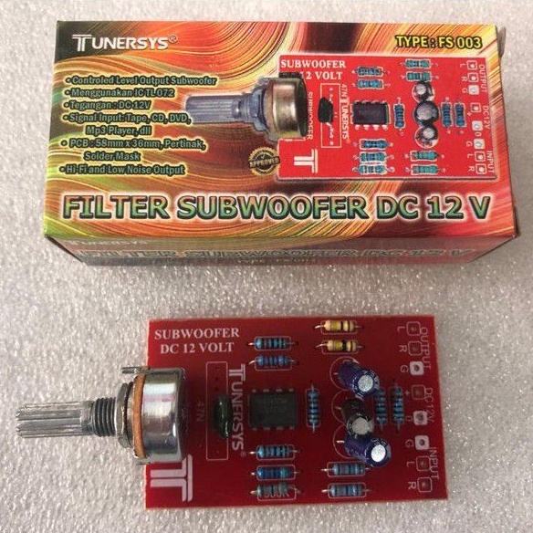 Kit Filter Subwoofer DC 12V FS 003 Tunersys