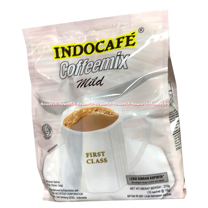 Indocafe Coffeemix 15 Sachet Mild First Class Kopi Instan Lebih Ringan Kopinya Cofemix Kopi mix Indo