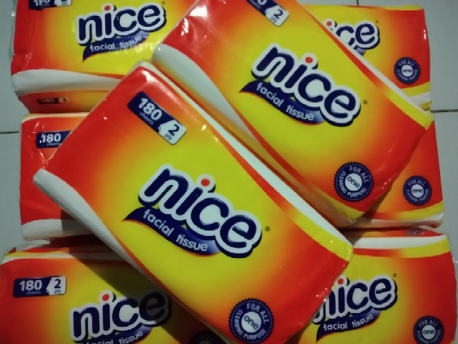 Tisu Wajah Nice 180 Sheet
