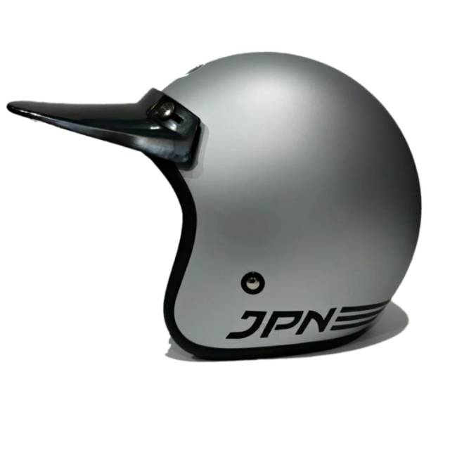 Helm Jpn Retro Silver Dof pet panjang