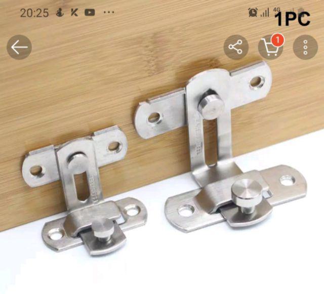  Kunci  Pintu Geser Hasp Latch Bahan Stainless  Steel  untuk 