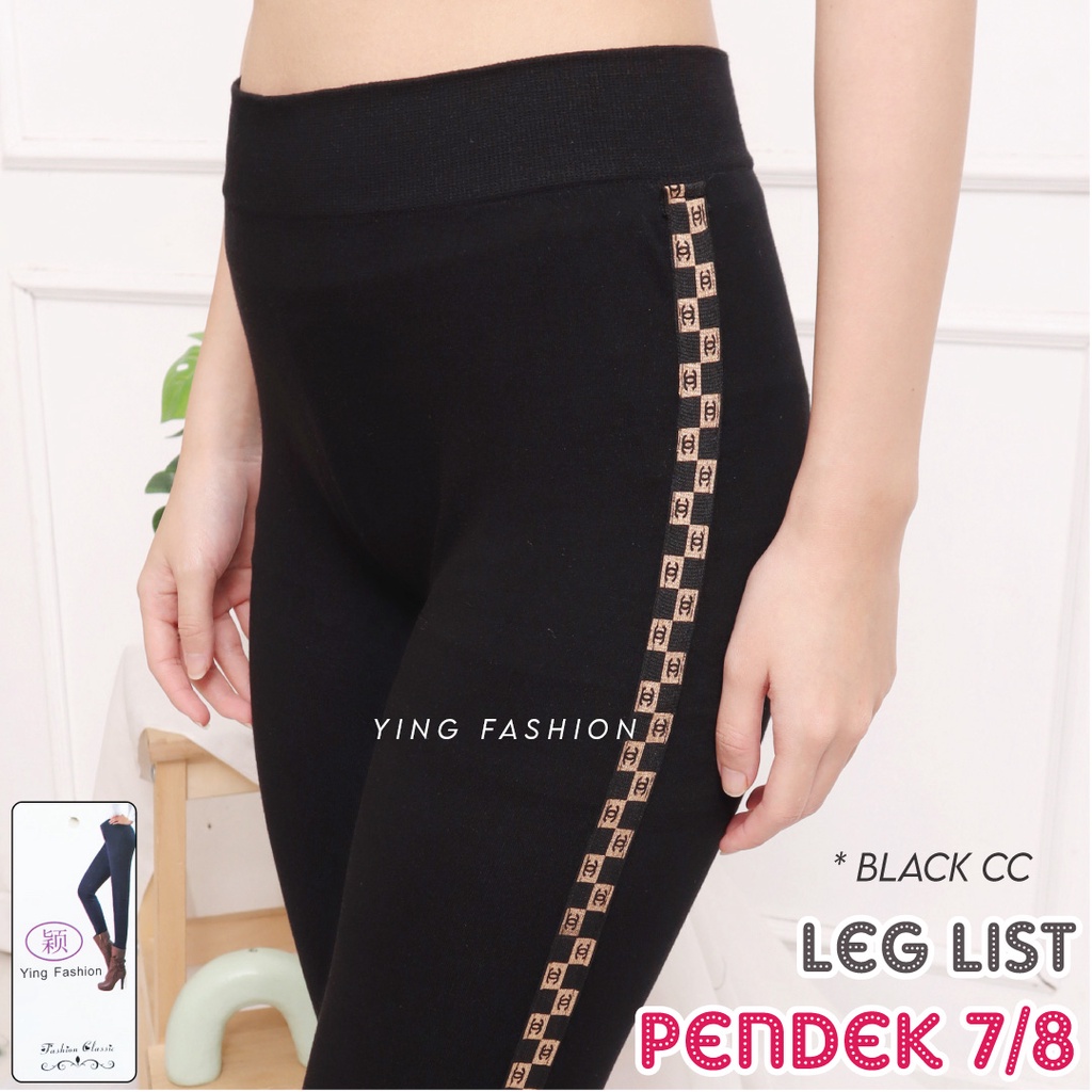 Legging Lis Pendek Wanita / Legging List Pendek import wanita / legging fashion wanita / legging 7/8 / ying fashion