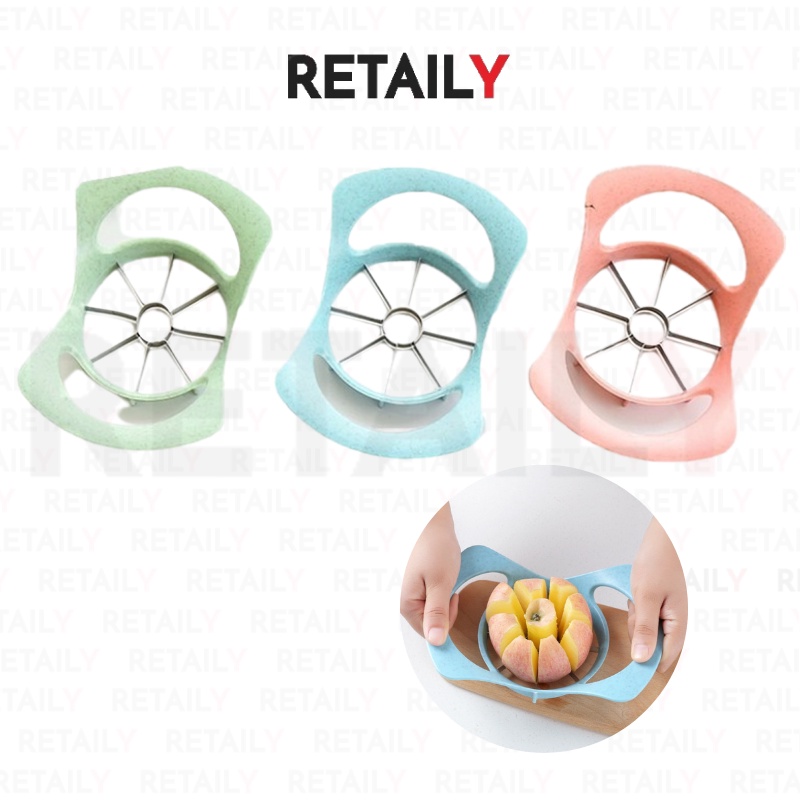 Retaily HL0346 Pemotong Buah Apel Pir Alat Potong Buah Praktis Pengupas Buah Pisau Pengiris Cutter Kupas Apple Slicer