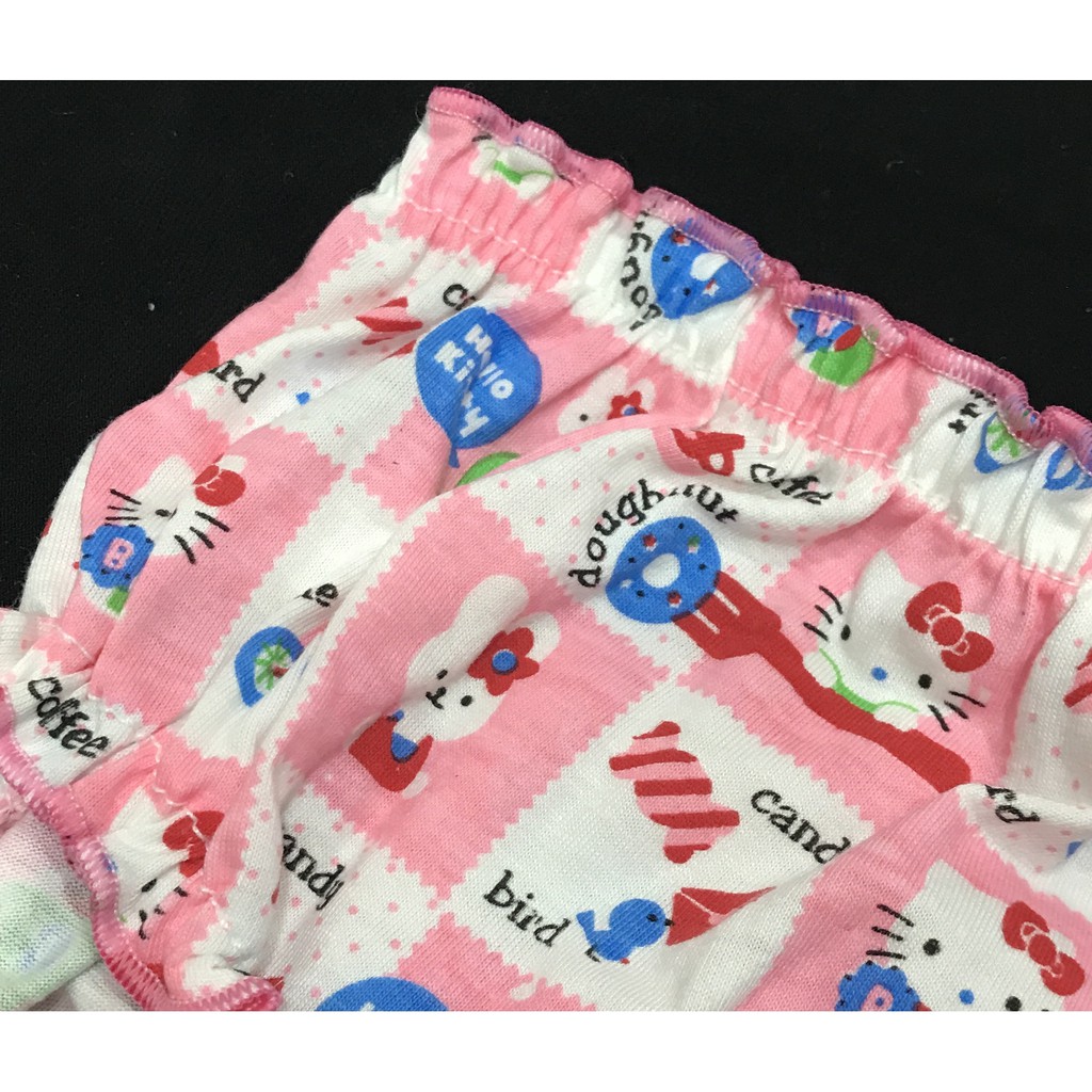 BAYIe - 12 PCS Celana Dalam/CD Anak Perempuan/Cewek NECI KITTY MF Bahan 100% KATUN DK Tebal SNI