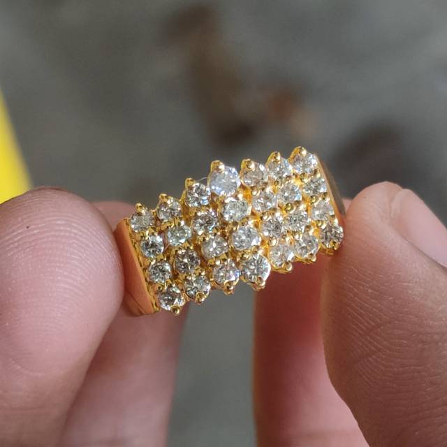 PROMO CINCIN EMAS BERLIAN MOTIF BUBUNGAN RUMAH BANJAR