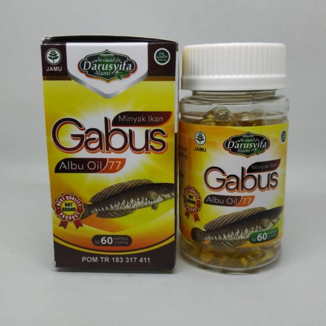 KAPSUL MINYAK IKAN GABUS | KAPSUL IKAN GABUS | IKAN KUTUK