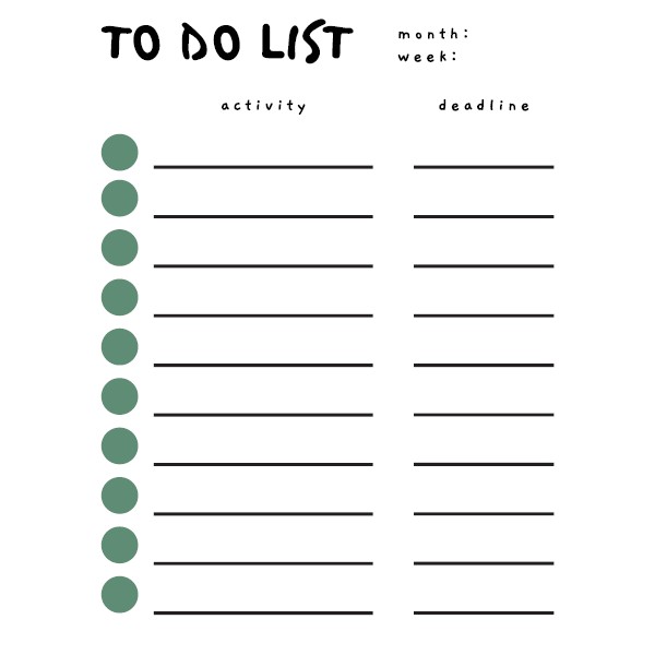 

Acrylic "To Do List" A5
