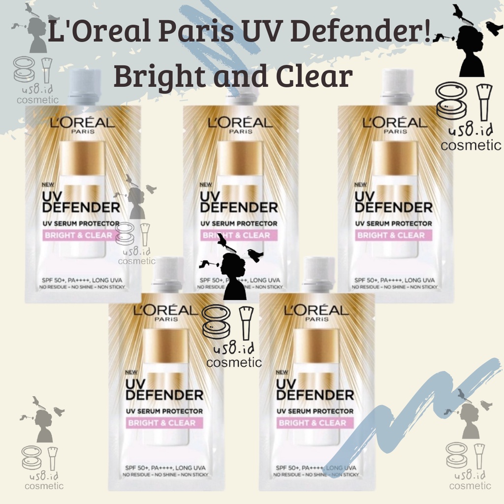 L'OREAL UV DEFENDER BRIGHT & CLEAR SPF 50+ , PA ++++ SACHET 5.5ml | LOREAL UV Defender