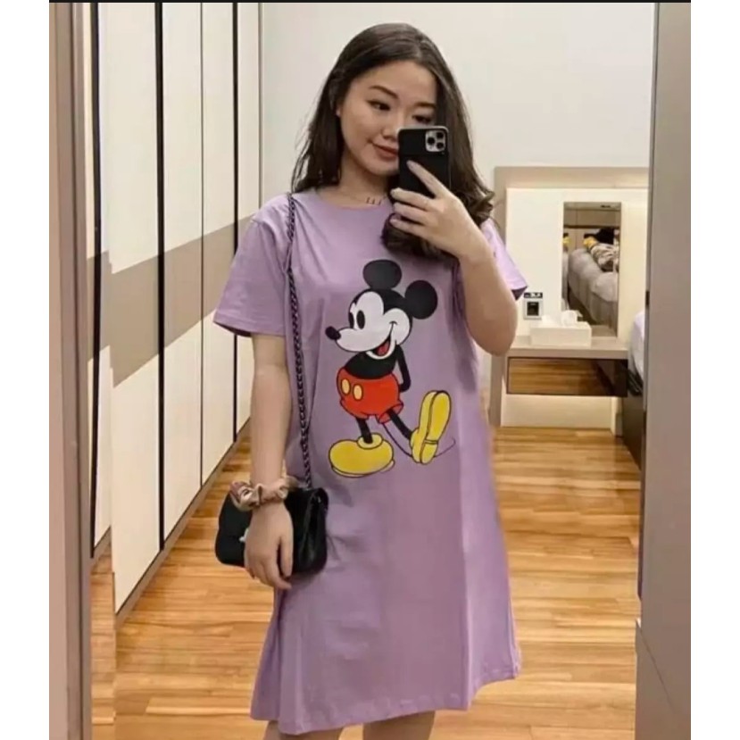 STORE21 / Dress Oversize Lilac / Dress Wanita / Dress Jumbo Wanita