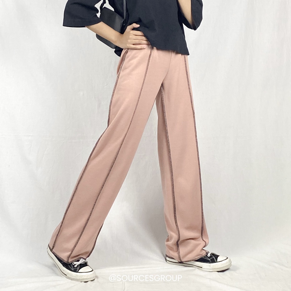 FC - ALYA PANTS BASIC CREPE TEBAL / CELANA PANJANG WANITA