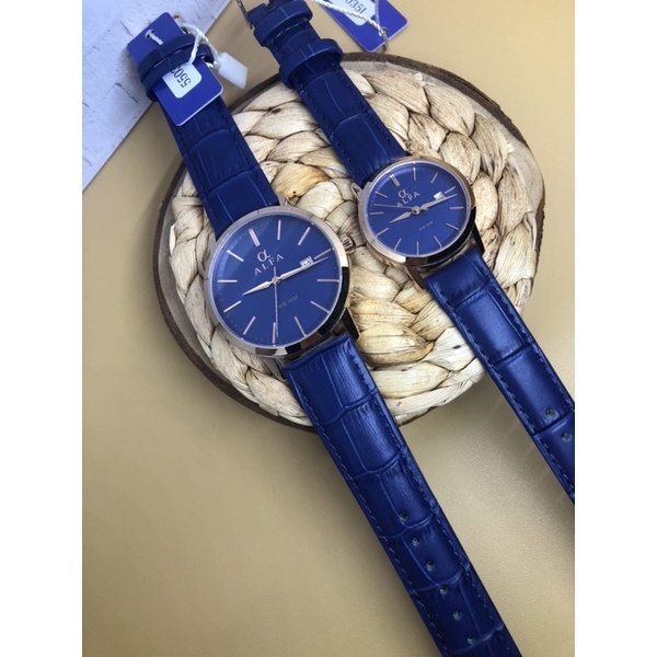 Jam tangan PRIA WANITA ALFA COUPLE KULIT 55035M ORIGINAL 1000%