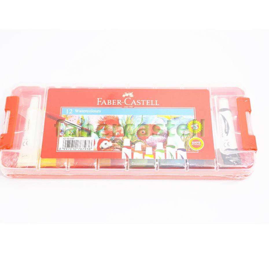 

TERMURAH Cat Air Water Colour 6 ml 12 Plastik Case Faber Castell ,