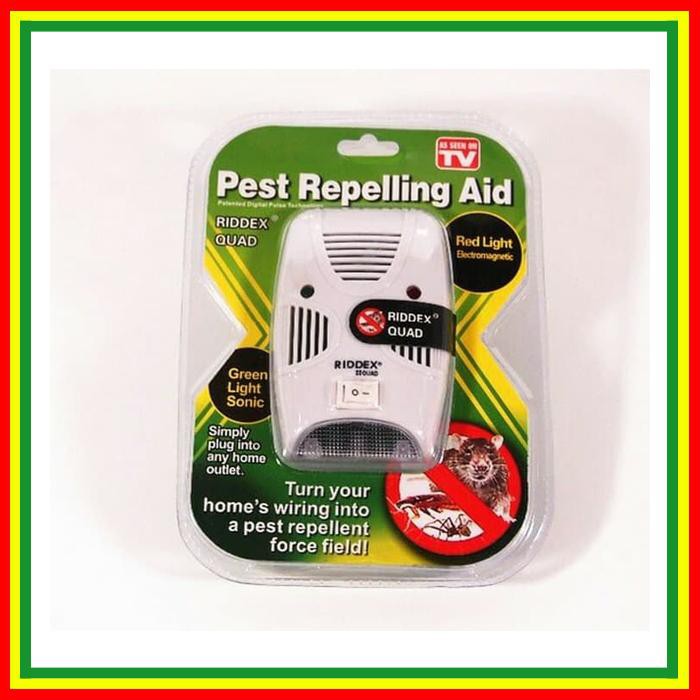 [riddex hijau] riddex quad green repelling pest pengusir tikus kecoa