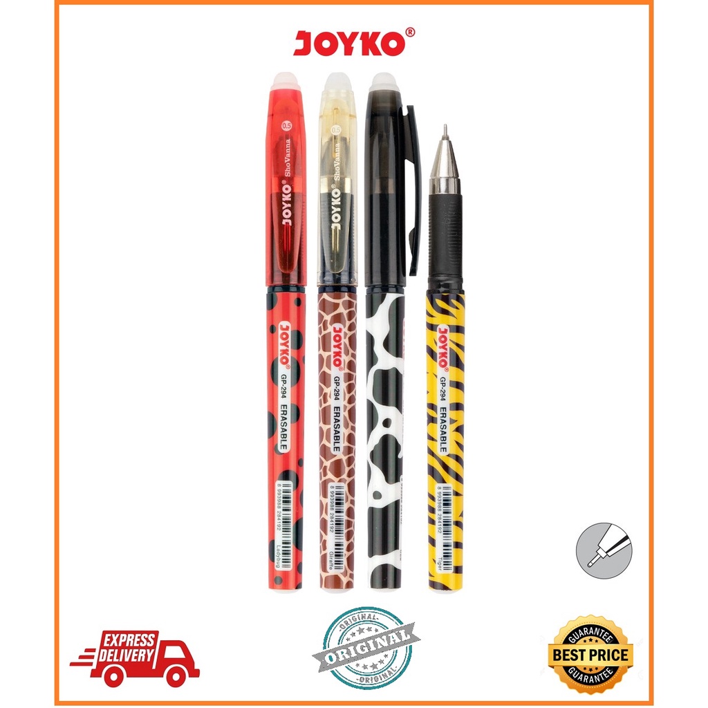 

PULPEN BISA DIHAPUS JOYKO GP-294 SHOVANNA GEL 0.5 MM | ERASABLE GEL PEN