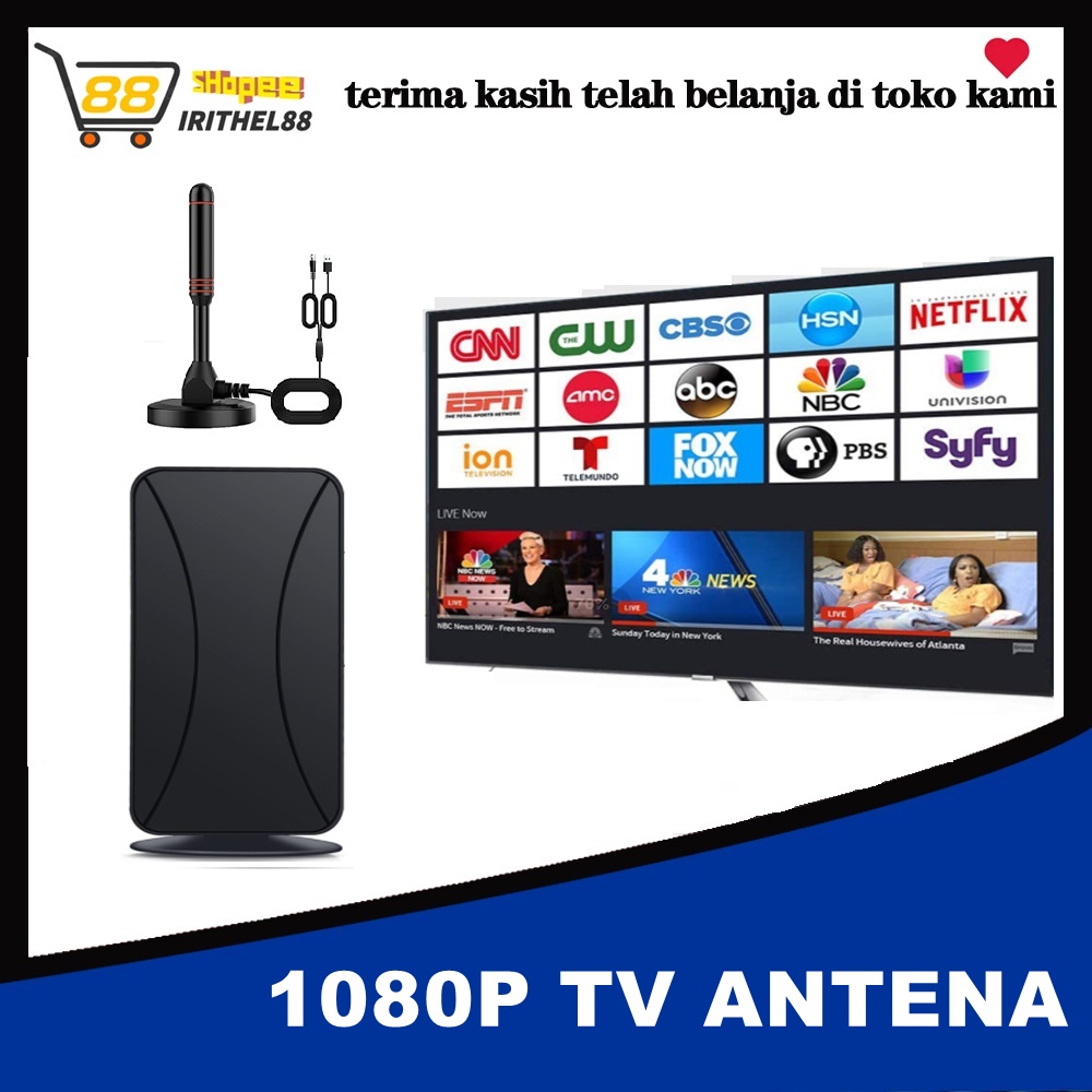 Indoor 1080P Portable Digital TV Antennas HDTV Antenna Booster HDTV DTMB HD ATSC TV Antenna ISDB Set-Top Box Antenna ANTENA STICK TV-HIGH GAIN Untuk Indoor Dan Outdoor