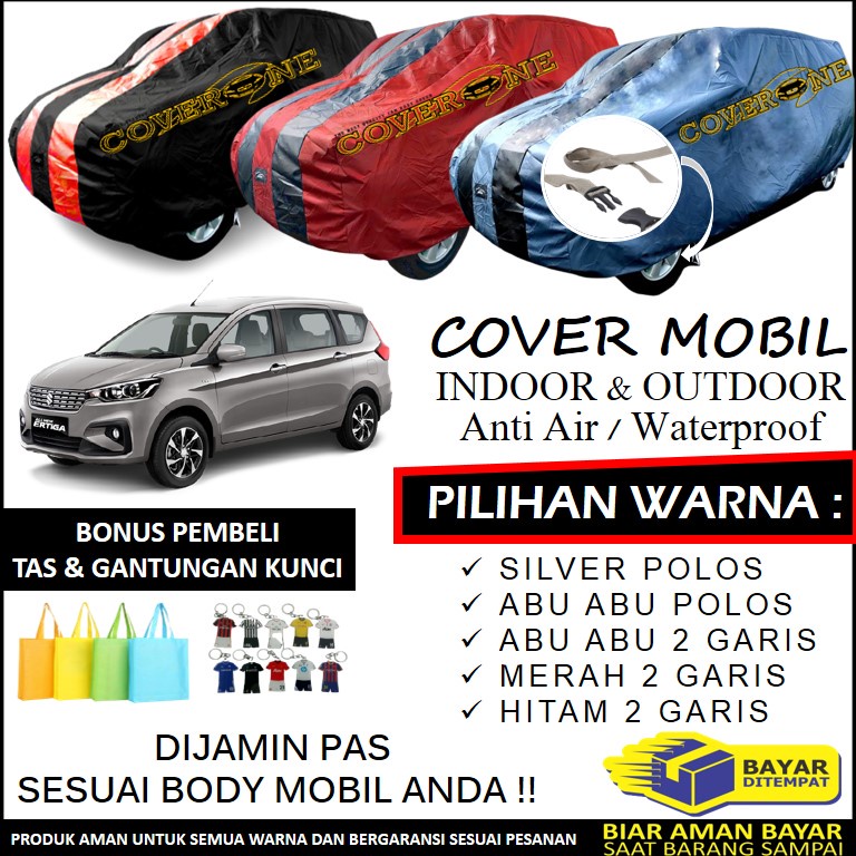 Selimut Sarung Body Cover Mobil All New Ertiga / Mantel Penutup Mobil All New Ertiga / Cover Mobil Outdoor Indoor / Selimut Mobil / Sarung Mobil / Cover Mobil Waterproof Anti Air Free Pengikat Ban