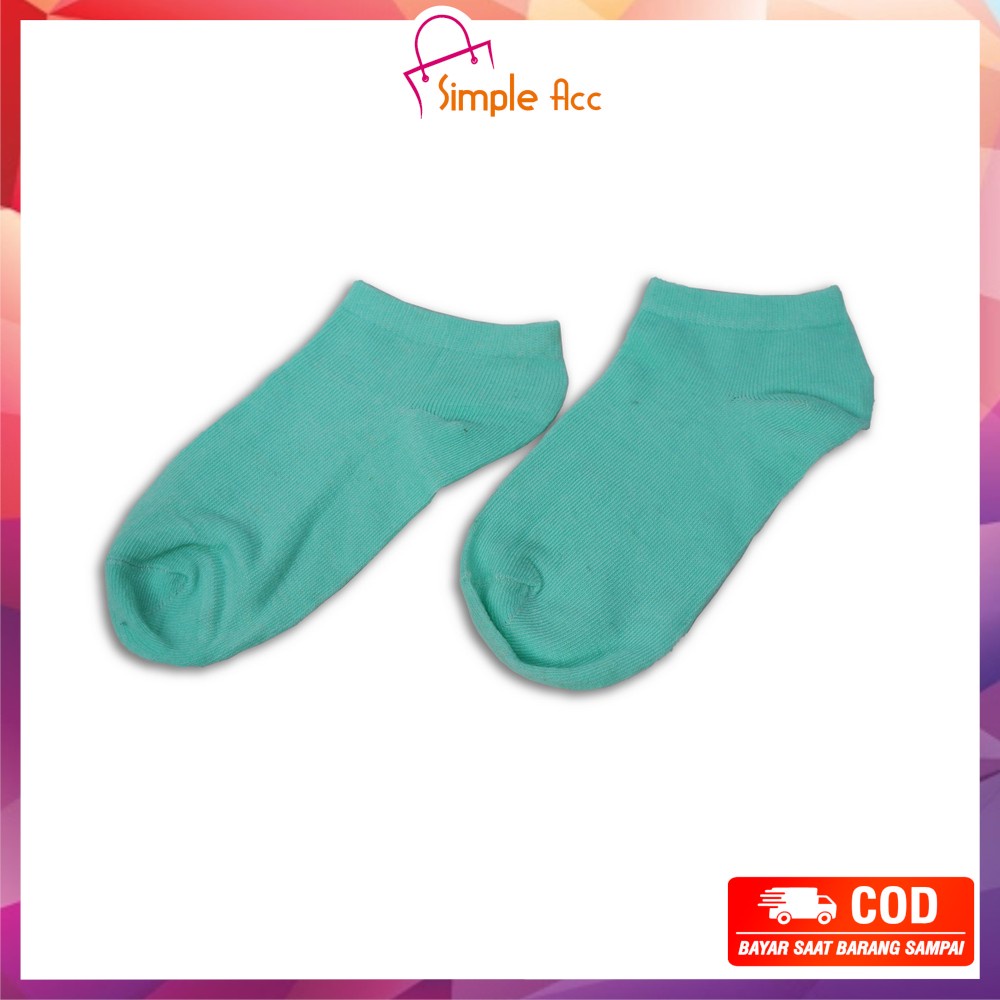 ~COD~ DO-P59 Kaos Kaki Semata Kaki Polos / Kaus Kaki Wanita / Kaos Kaki Ankle Dewasa / Short Socks-TOSCA