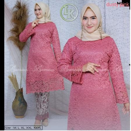 set kebaya tunik lengan tundak berkualitas