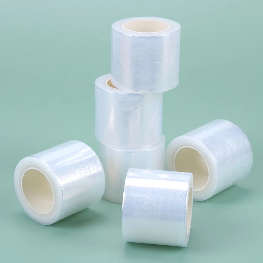 [  1 Roll 42MM*200M Disposable Plastic Tattoo Wrap ][ Permanent Ultra-thin Safe Tattoo Film ][ Tattoo Clear Wrap Cover Preservative Film ]