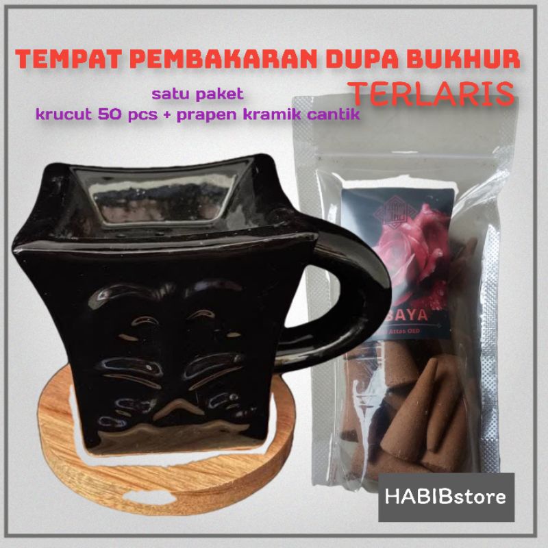 tempat bakaran dupa krucut dupa gaharu dupa oud mini terbaik