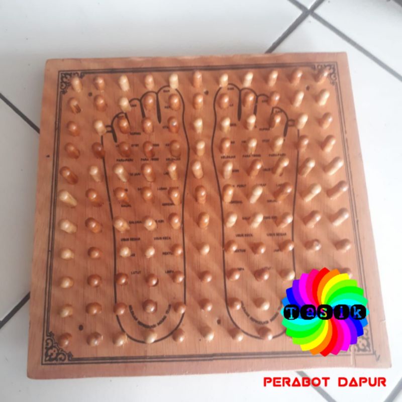 Alat Refleksi Kaki Bahan Kayu Berkualitas / Papan Kayu Alat Refleksi Terapi Kesehatan Kaki
