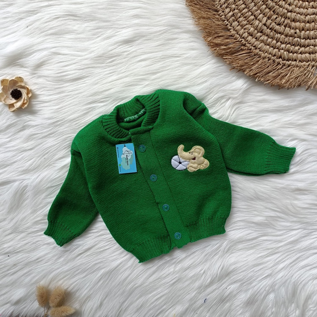 Sweater rajut bayi 0-6 bulan / Baju hangat bayi / Cardigan bayi / Atasan bayi murah