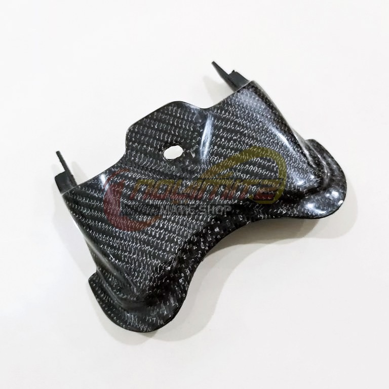 Cover Tutup Dek Tangki Bensin Bawah Jok Carbon Kevlar Parts Ori NMAX