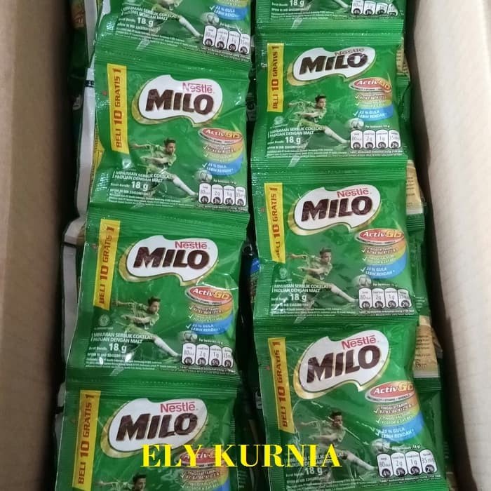 

Ee51F10 Milo Activ-Go 18 Gr 1 Renceng Isi 10+1 6ddv