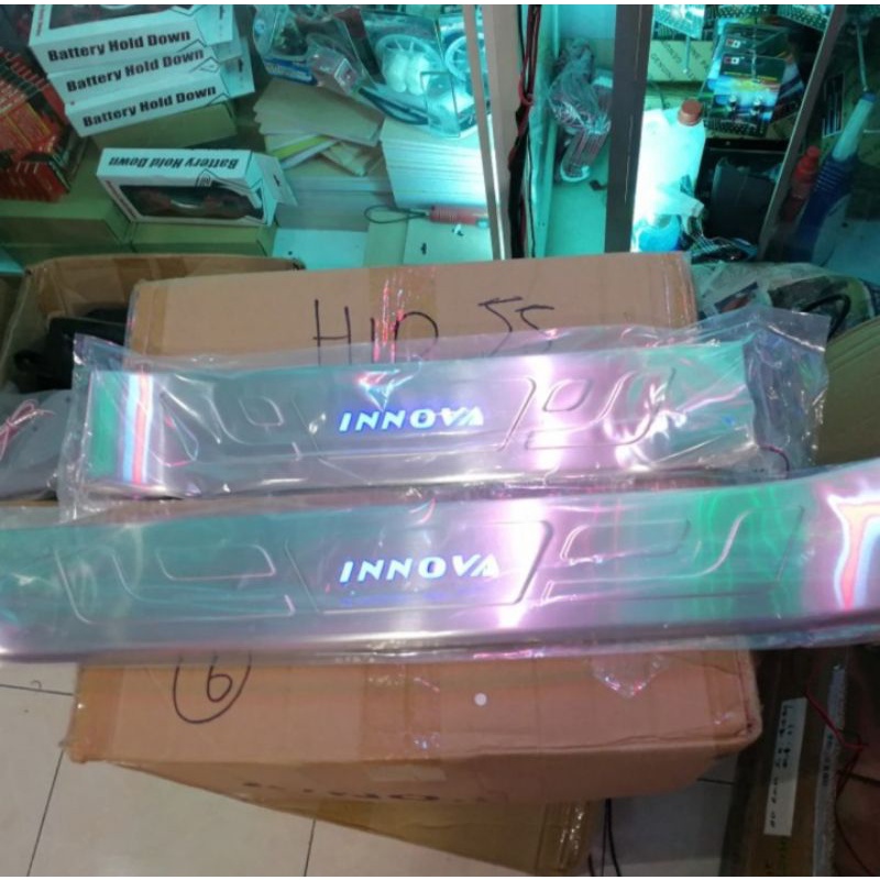 sill plate innova reborn lampu led door pintu sillplate samping sill plate pintu innova reborn 2016
