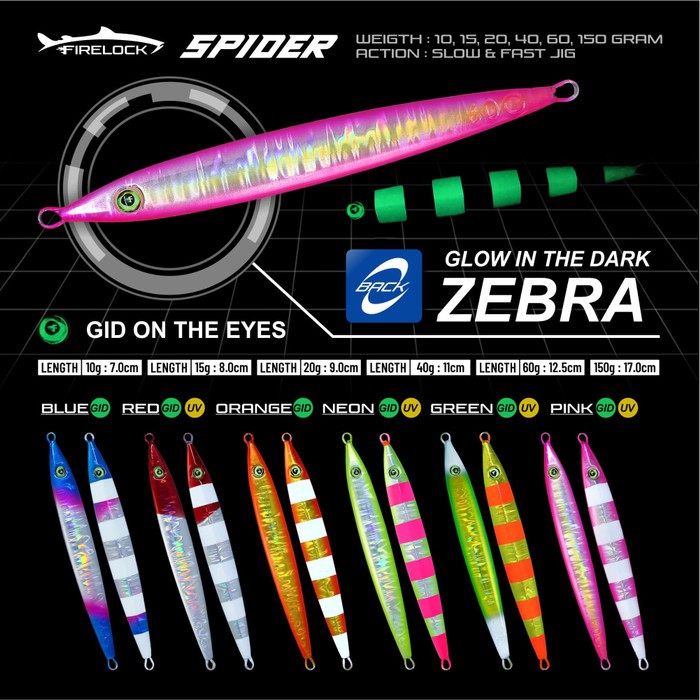 Umpan Pancing Metal Jig Firelock Spider 10gr